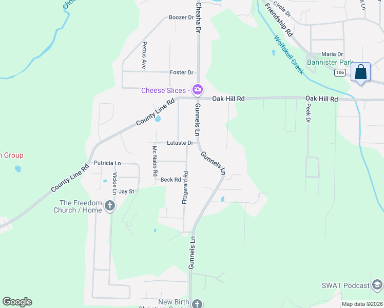 map of restaurants, bars, coffee shops, grocery stores, and more near 2306 Fitzgerald Road in Oxford