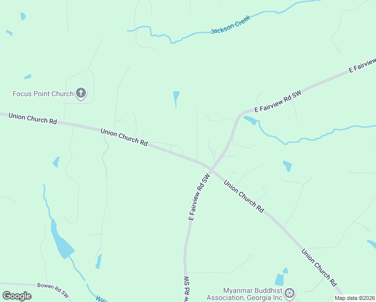 map of restaurants, bars, coffee shops, grocery stores, and more near 4052 Old Union Church Road Southwest in Stockbridge