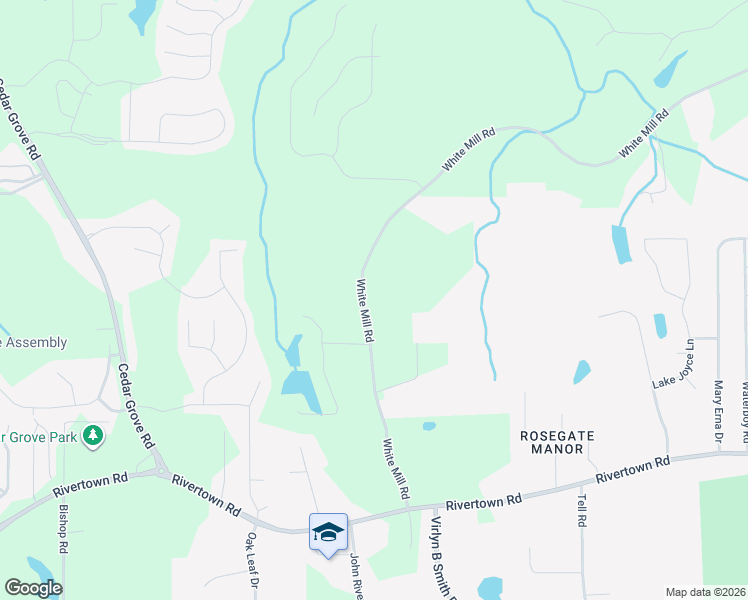 map of restaurants, bars, coffee shops, grocery stores, and more near 6400 White Mill Road in Fairburn