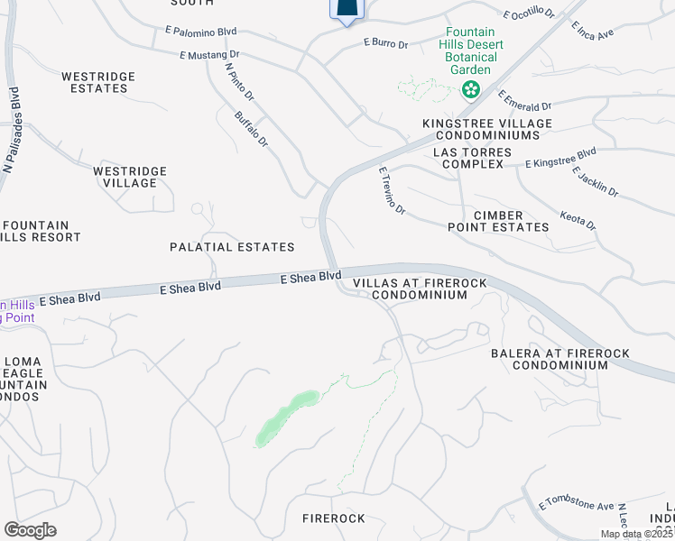 map of restaurants, bars, coffee shops, grocery stores, and more near 15200 East Shea Boulevard in Fountain Hills