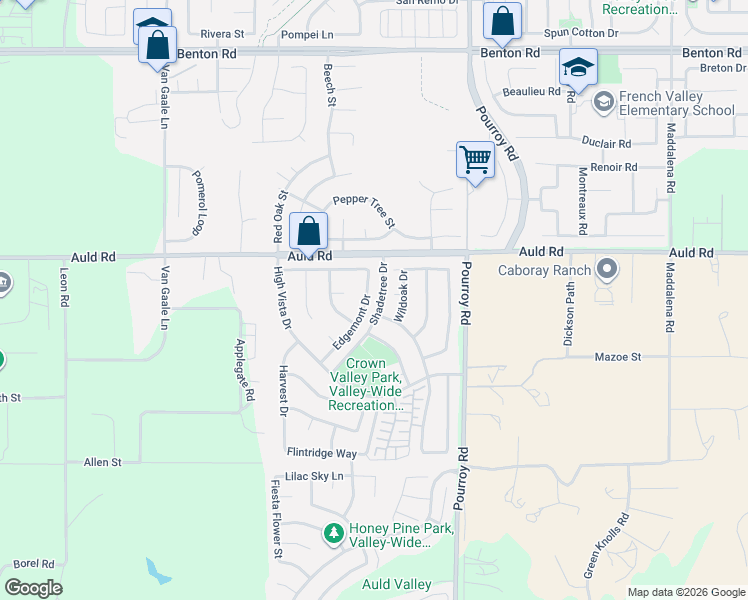 map of restaurants, bars, coffee shops, grocery stores, and more near 37092 Edgemont Drive in Murrieta