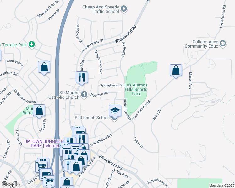map of restaurants, bars, coffee shops, grocery stores, and more near 37224 Summerglen Avenue in Murrieta