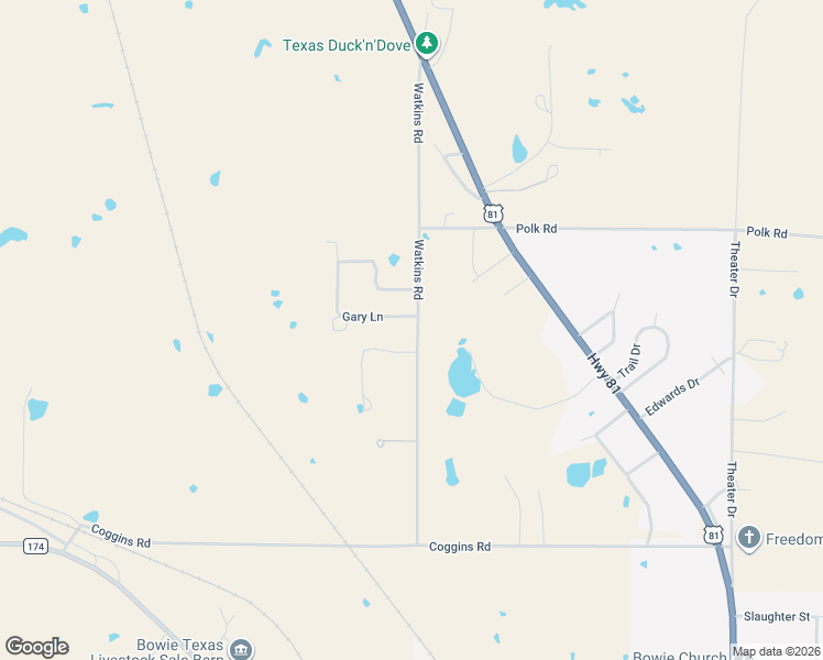 map of restaurants, bars, coffee shops, grocery stores, and more near 517 Watkins Road in Bowie