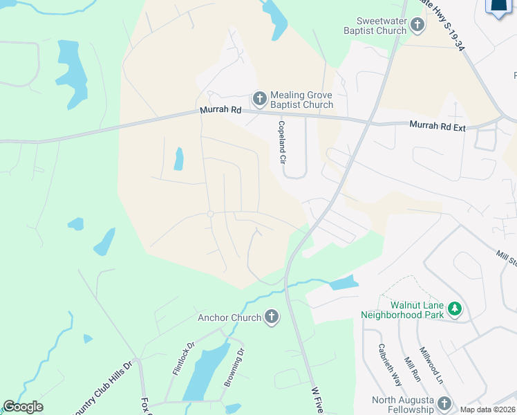 map of restaurants, bars, coffee shops, grocery stores, and more near 30 Copeland Circle in Edgefield County