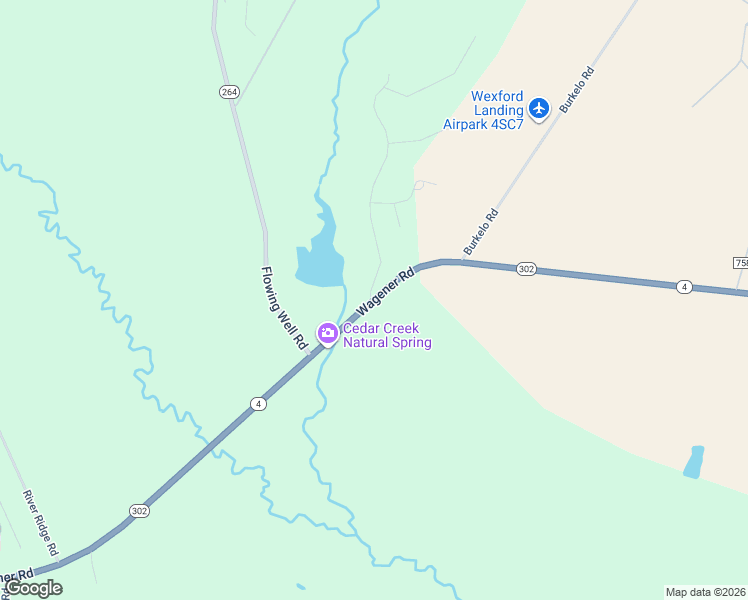 map of restaurants, bars, coffee shops, grocery stores, and more near 190 Wexford Mill Road in Wagener