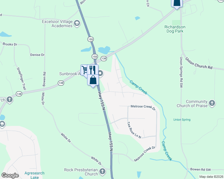 map of restaurants, bars, coffee shops, grocery stores, and more near 106 Valley Road in Stockbridge