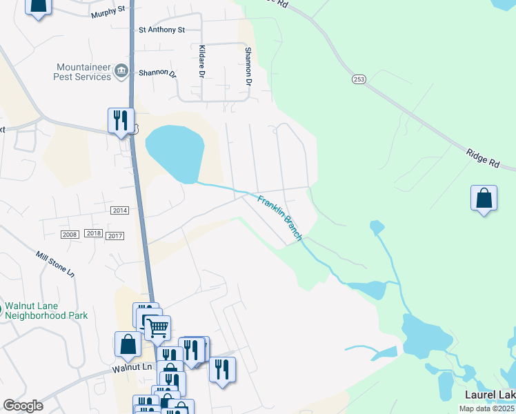 map of restaurants, bars, coffee shops, grocery stores, and more near 216 Hermitage Lane in North Augusta
