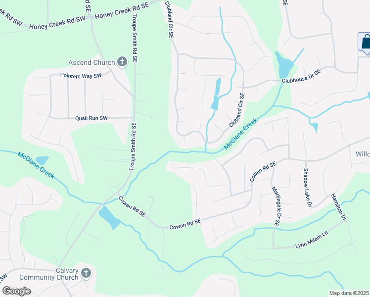 map of restaurants, bars, coffee shops, grocery stores, and more near 614 Littleridge Lane Southeast in Conyers