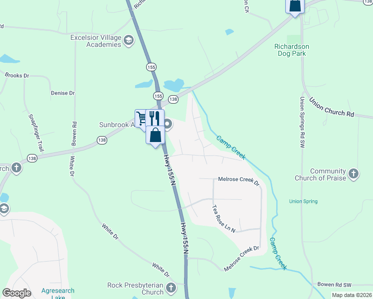 map of restaurants, bars, coffee shops, grocery stores, and more near 106 Valley Road in Stockbridge
