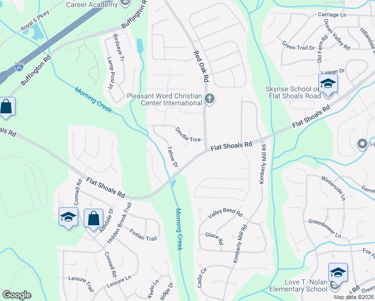 map of restaurants, bars, coffee shops, grocery stores, and more near 120 San Marino Court in College Park