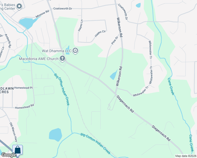 map of restaurants, bars, coffee shops, grocery stores, and more near 1009 Stagecoach Road in Stockbridge