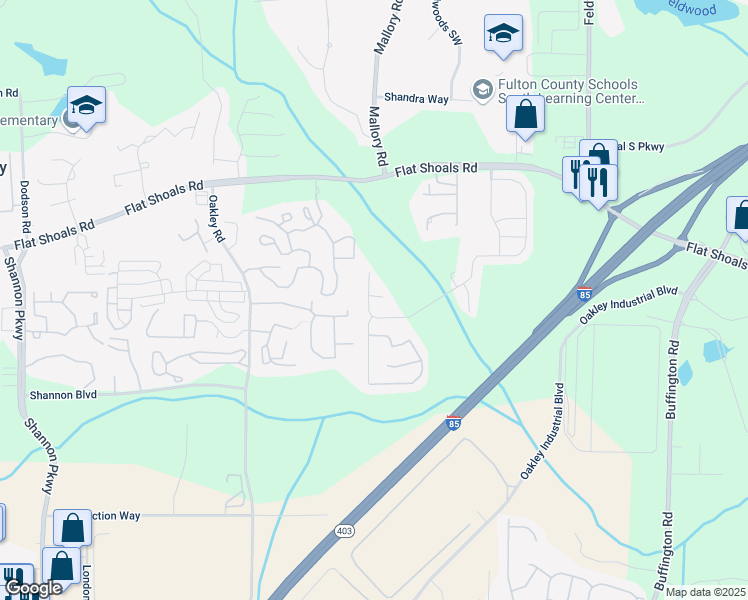 map of restaurants, bars, coffee shops, grocery stores, and more near 3751 Shenfield Drive in Union City