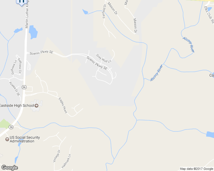 map of restaurants, bars, coffee shops, grocery stores, and more near 13154 Vista Drive Southeast in Covington