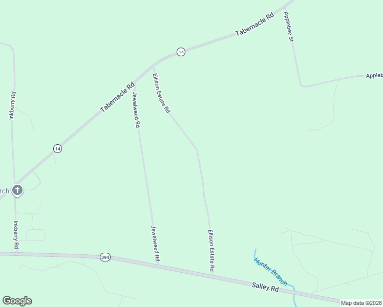 map of restaurants, bars, coffee shops, grocery stores, and more near 194 Ellison Estate Road in Salley