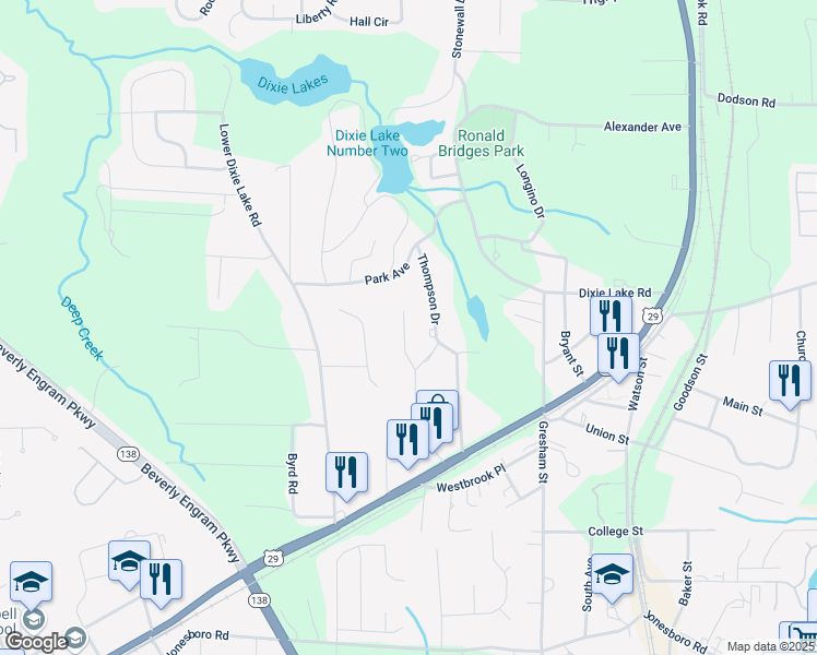 map of restaurants, bars, coffee shops, grocery stores, and more near 6325 Raymond Terrace in Union City