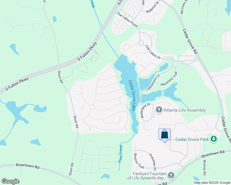 map of restaurants, bars, coffee shops, grocery stores, and more near 7970 Snapwell Drive in Fairburn