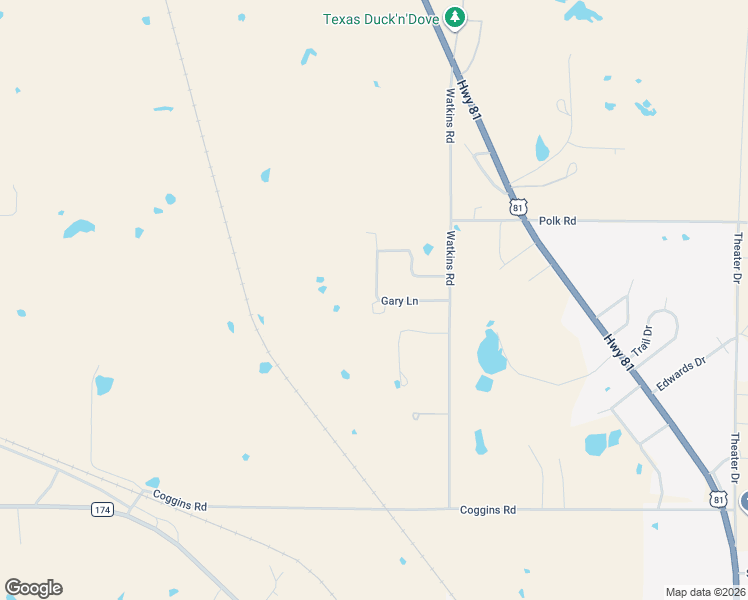 map of restaurants, bars, coffee shops, grocery stores, and more near 341 Gary Lane in Bowie