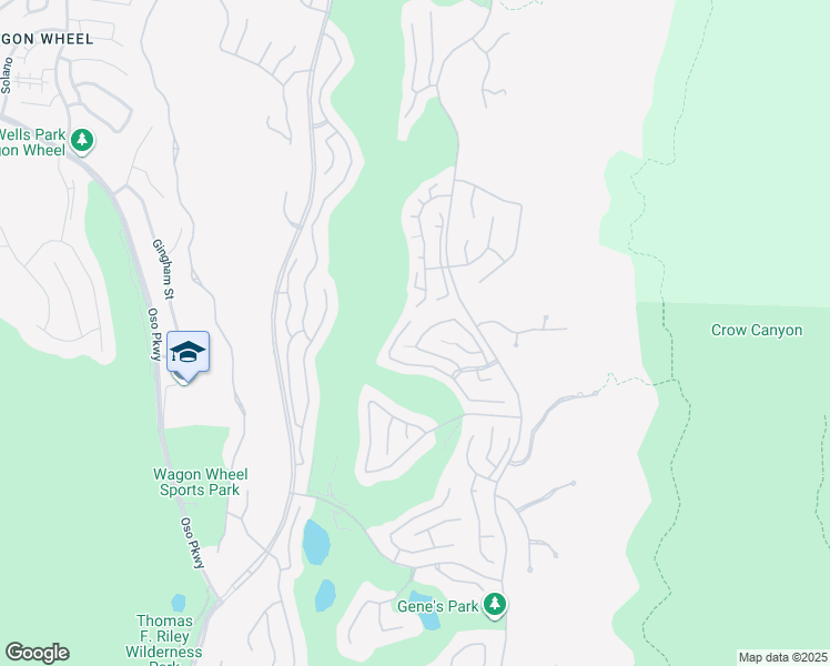 map of restaurants, bars, coffee shops, grocery stores, and more near 5 Westchester Court in Trabuco Canyon