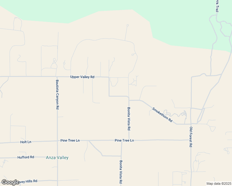 map of restaurants, bars, coffee shops, grocery stores, and more near Bonita Vista Road in Anza