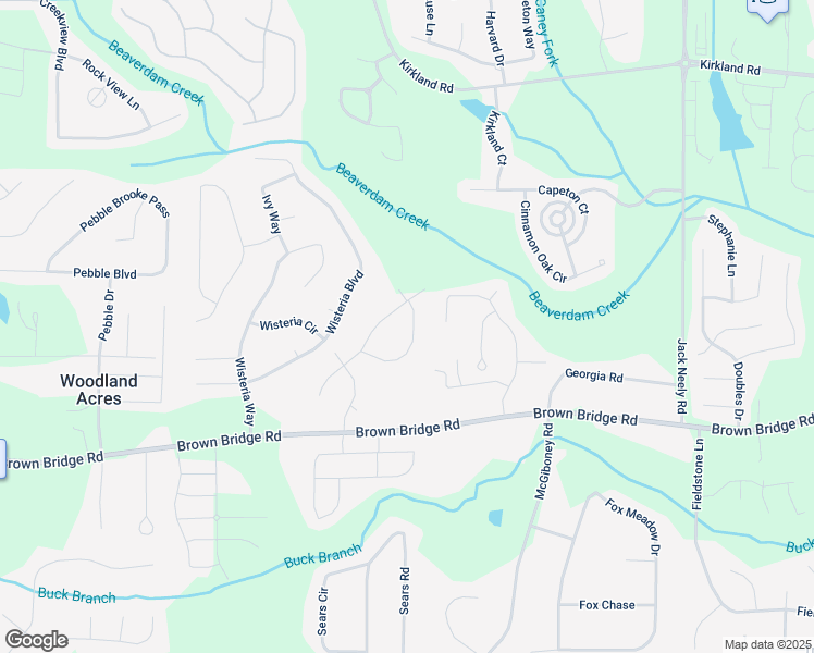 map of restaurants, bars, coffee shops, grocery stores, and more near 125 Cinnamon Fern Circle in Covington