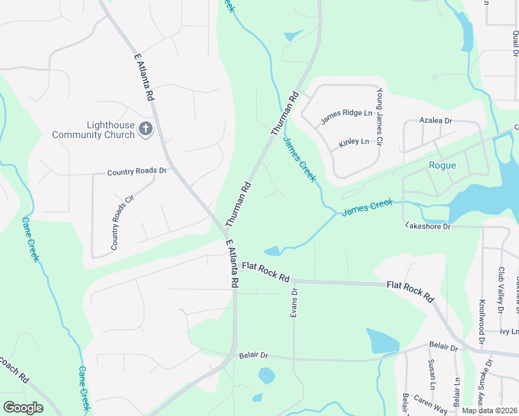 map of restaurants, bars, coffee shops, grocery stores, and more near 209 James Forest Court in Stockbridge