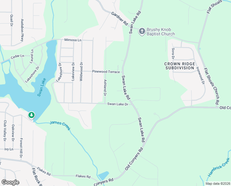 map of restaurants, bars, coffee shops, grocery stores, and more near 239 Swan Lake Road in Stockbridge