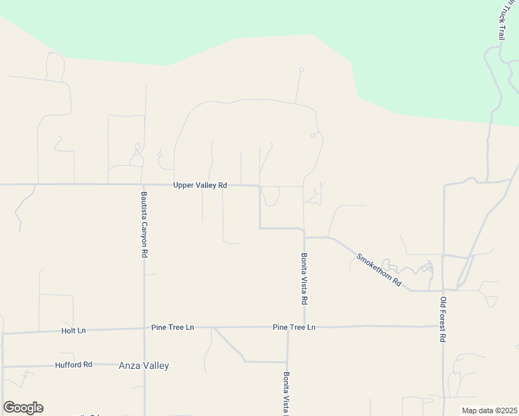 map of restaurants, bars, coffee shops, grocery stores, and more near 55480 Scrub Oak Road in Anza