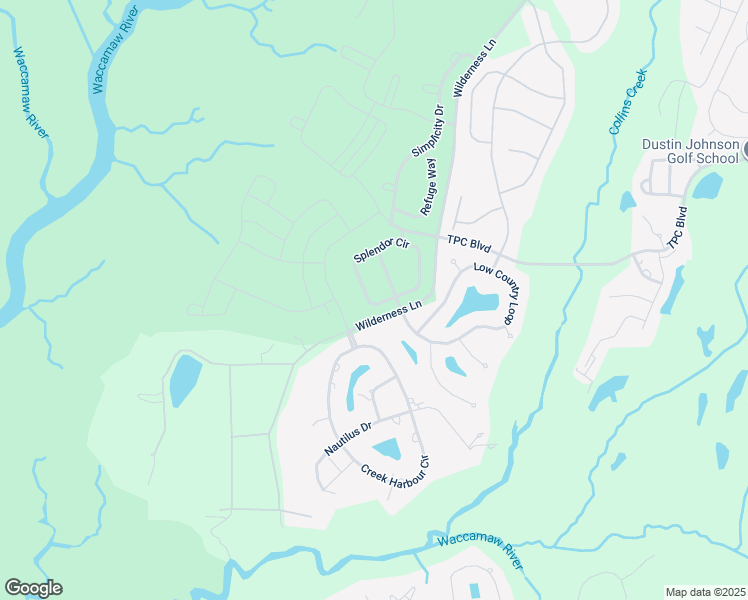 map of restaurants, bars, coffee shops, grocery stores, and more near 226 Splendor Circle in Murrells Inlet