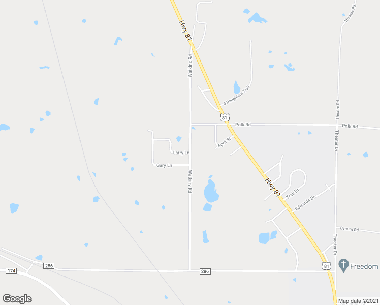 map of restaurants, bars, coffee shops, grocery stores, and more near Watkins Road in Bowie