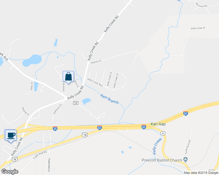 map of restaurants, bars, coffee shops, grocery stores, and more near 1047 Kelly Creek Way in Moody