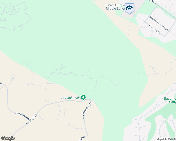 map of restaurants, bars, coffee shops, grocery stores, and more near Vía Vista Grande in Murrieta