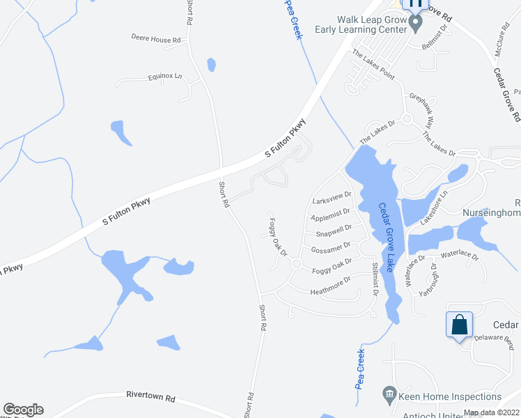 map of restaurants, bars, coffee shops, grocery stores, and more near 6313 Foggy Oak Drive in Fairburn