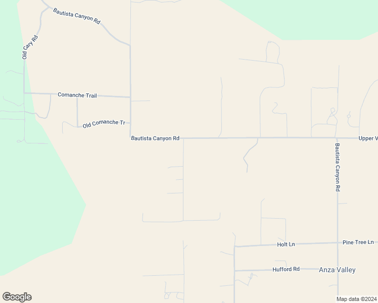 map of restaurants, bars, coffee shops, grocery stores, and more near 54279 Bautista Canyon Road in Anza