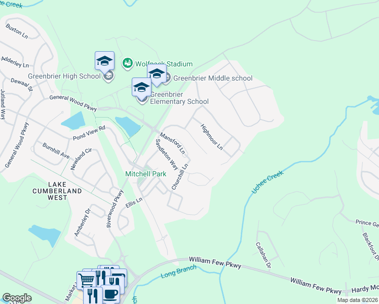 map of restaurants, bars, coffee shops, grocery stores, and more near 1021 Mansford Ln in Evans