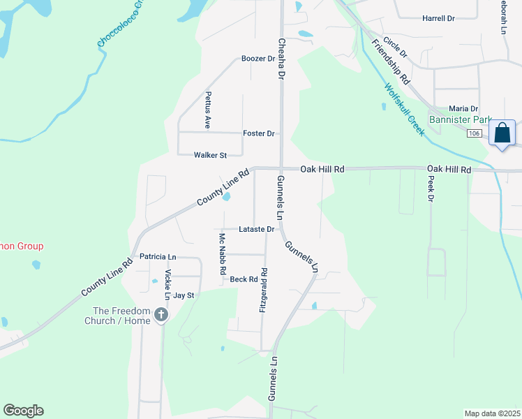 map of restaurants, bars, coffee shops, grocery stores, and more near 2204 Glen Davis Road in Oxford