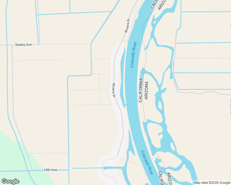 map of restaurants, bars, coffee shops, grocery stores, and more near 1618 Riviera Drive in Blythe