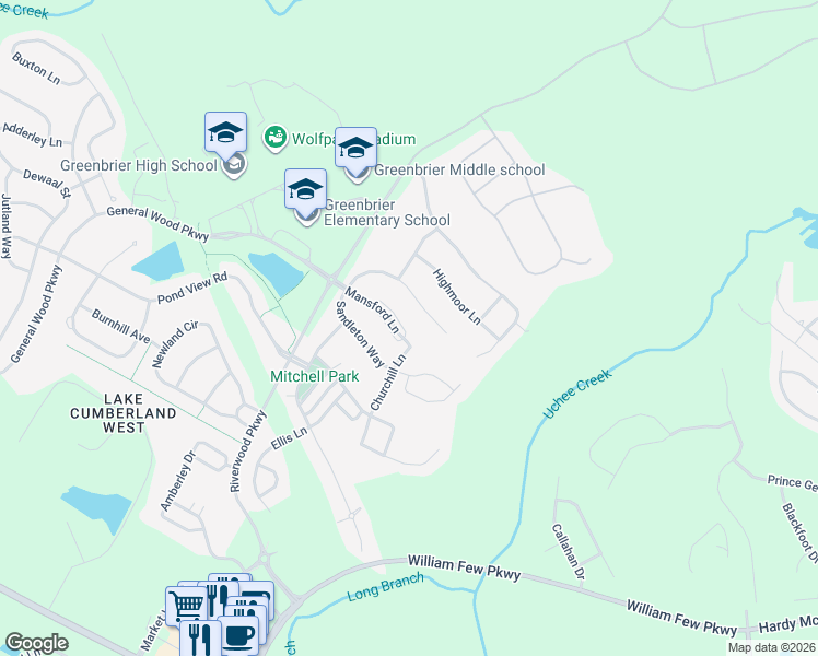 map of restaurants, bars, coffee shops, grocery stores, and more near 1021 Mansford Lane in Evans