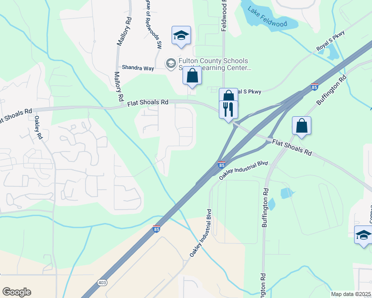 map of restaurants, bars, coffee shops, grocery stores, and more near 3892 Shenfield Dr in Union City
