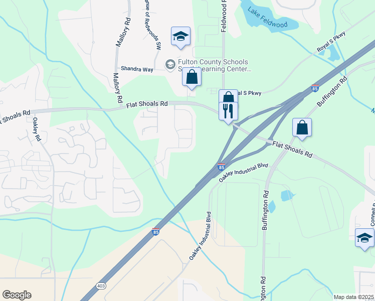 map of restaurants, bars, coffee shops, grocery stores, and more near 3892 Shenfield Drive in Union City