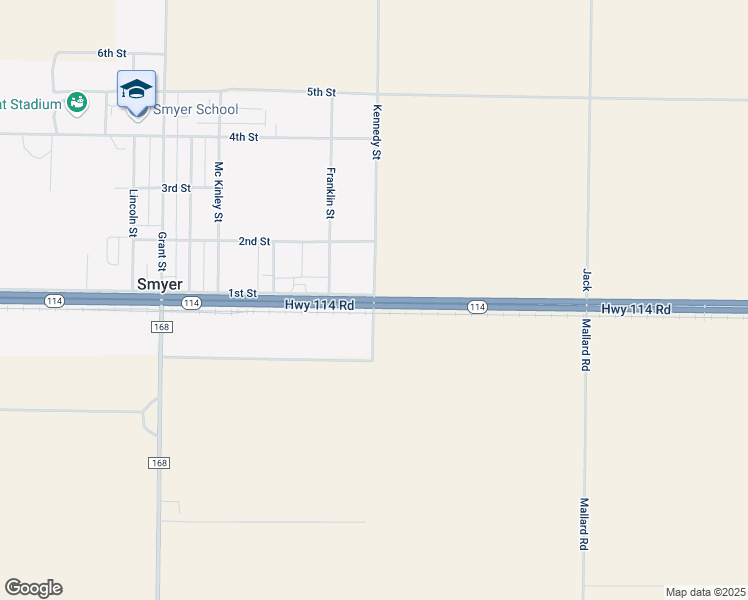 map of restaurants, bars, coffee shops, grocery stores, and more near Texas 114 in Smyer