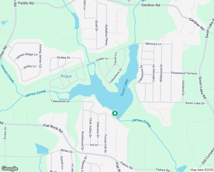 map of restaurants, bars, coffee shops, grocery stores, and more near 362 Lakeshore Drive in Stockbridge