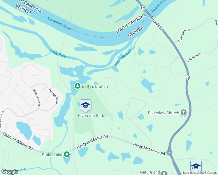 map of restaurants, bars, coffee shops, grocery stores, and more near 1267 Furys Ferry Road in Evans