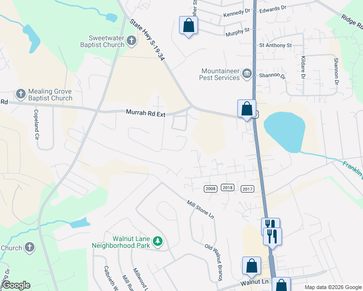 map of restaurants, bars, coffee shops, grocery stores, and more near 109 Cupid Court in North Augusta