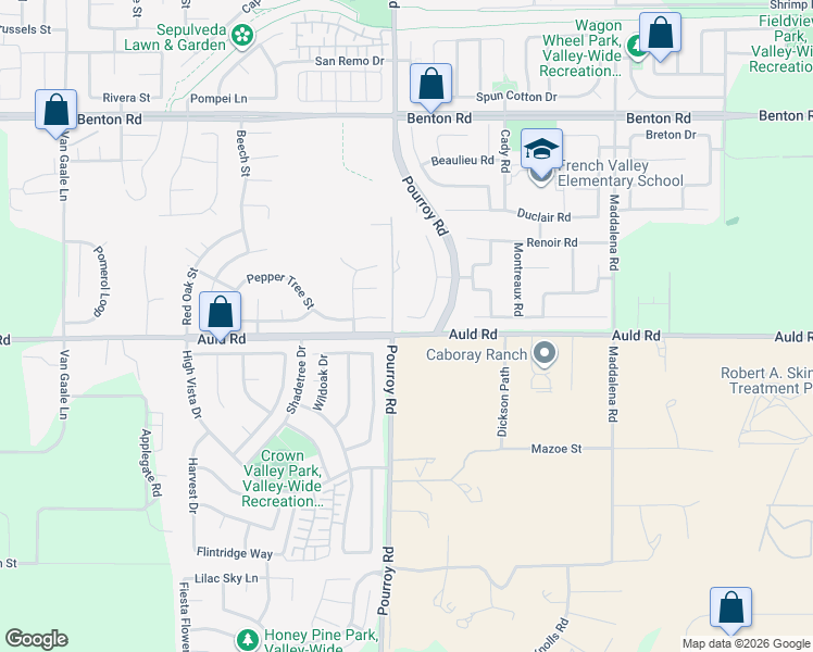 map of restaurants, bars, coffee shops, grocery stores, and more near 36956 Pebley Court in Winchester