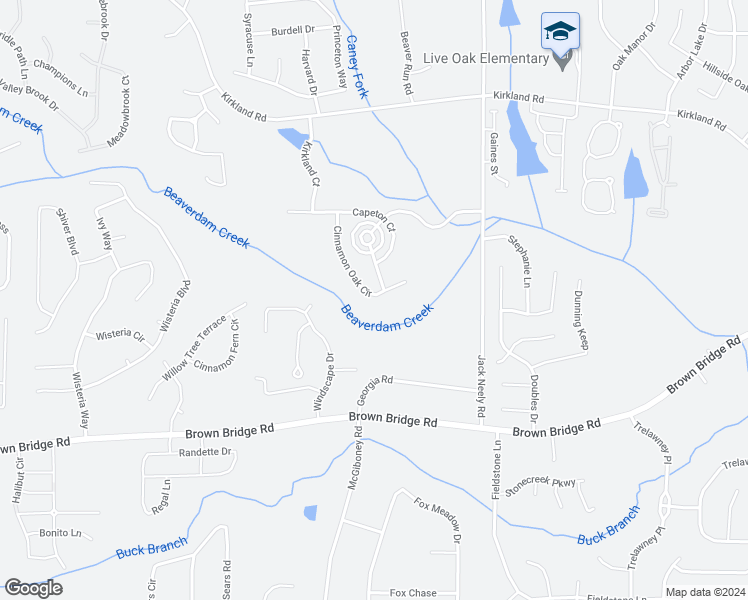 map of restaurants, bars, coffee shops, grocery stores, and more near 170 Cinnamon Oak Circle in Covington