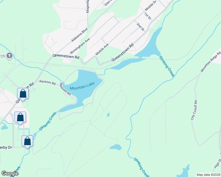 map of restaurants, bars, coffee shops, grocery stores, and more near 6240 Ransom Road in Birmingham