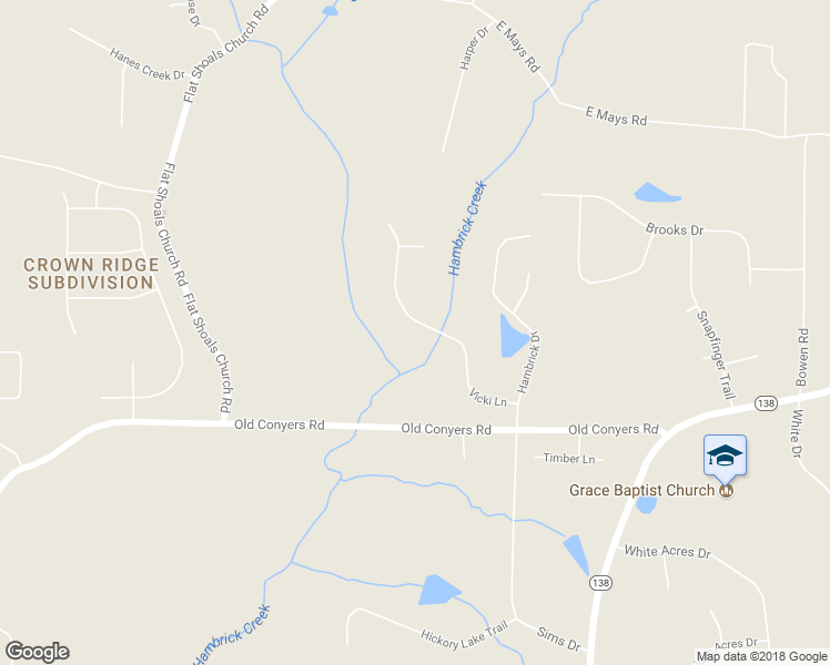 map of restaurants, bars, coffee shops, grocery stores, and more near 333 Vicki Lane in Stockbridge