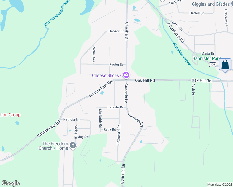 map of restaurants, bars, coffee shops, grocery stores, and more near 2204 Glen Davis Road in Oxford