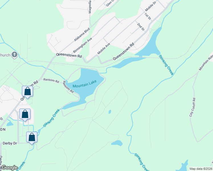 map of restaurants, bars, coffee shops, grocery stores, and more near 6240 Ransom Road in Birmingham