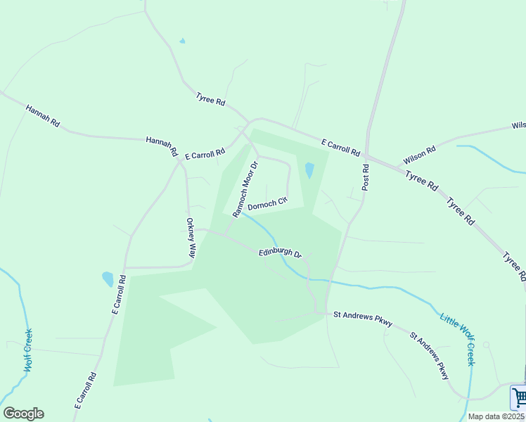 map of restaurants, bars, coffee shops, grocery stores, and more near 9013 Dornoch Circle in Douglas County